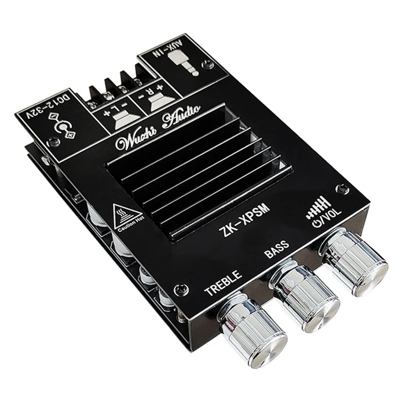 

HTHL-ZK-XPSM Audio Amplifier Board 150Wx2 TDA7498E Stereo Bass Adjustment Bluetooth Audio Power Amplifier Board Module