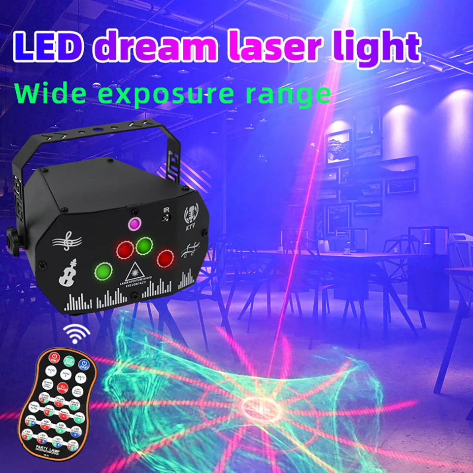 

Aurora Pattern Disco Light Led Dream Laser Lights Projector Lamp USB Power Projection Party Light Wedding Birthday Voice Control