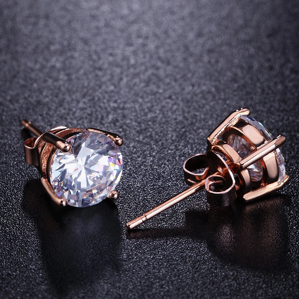 dfe035 мода рок круглые женские для женщин женское розовое золото/Серебряный