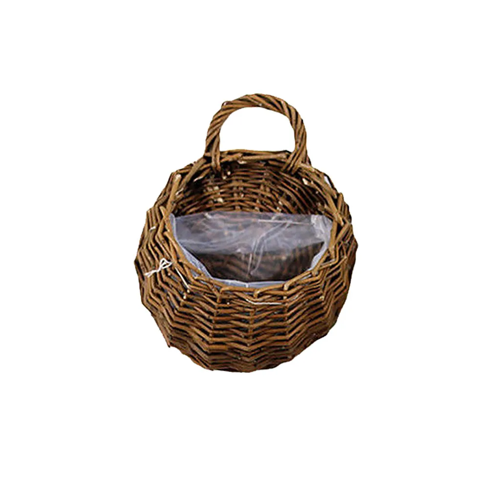 

Garden Handmade Wall Decoration Holder Home Ornaments Flower Pot Vintage Rattan