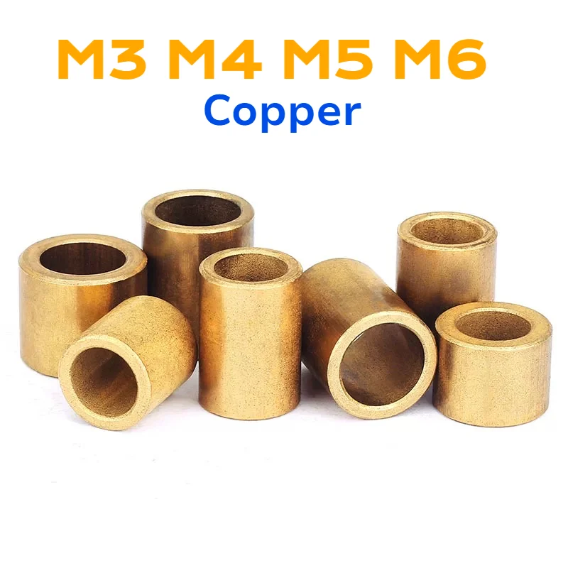 

M3 M4 M5 M6 Масляный подшипник порошковой металлургии Медная втулка Латунная втулка Базовая втулка Масляный подшипник Износочная втулка