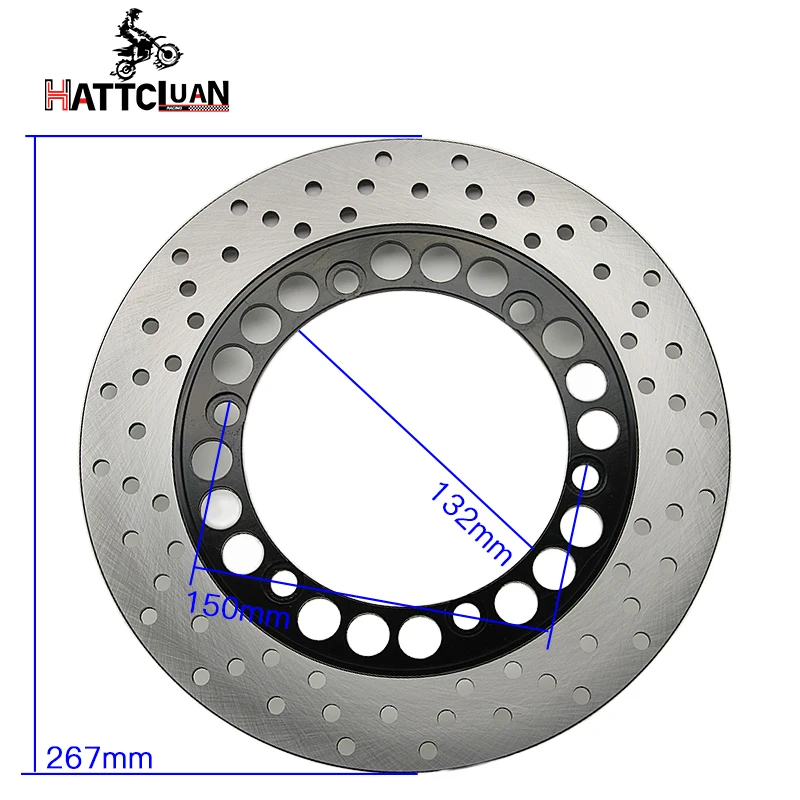 

HATTCLUAN для Yamaha XT600 4 клапана 1984-1990 XT600E XT600Z Tenere 83-90 XV1000 XV750 XV1100 Virago 1100 267 мм передний тормозной диск