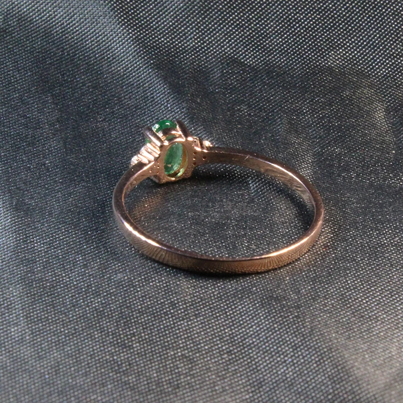 Ювелирные изделия CoLife 100% натуральное Изумрудное кольцо для помолвки 4*6 мм