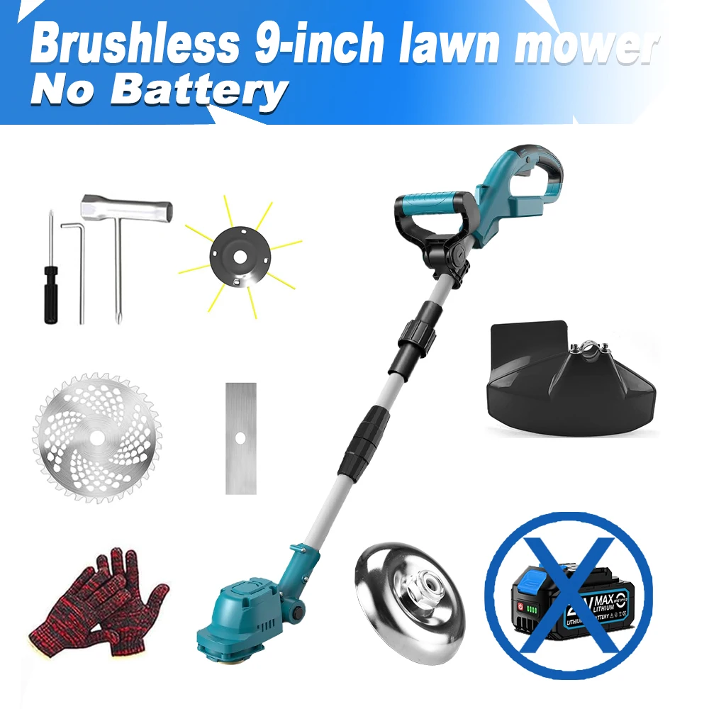 

Аккумуляторная газонокосилка ONEKFYFD 9 дюймов