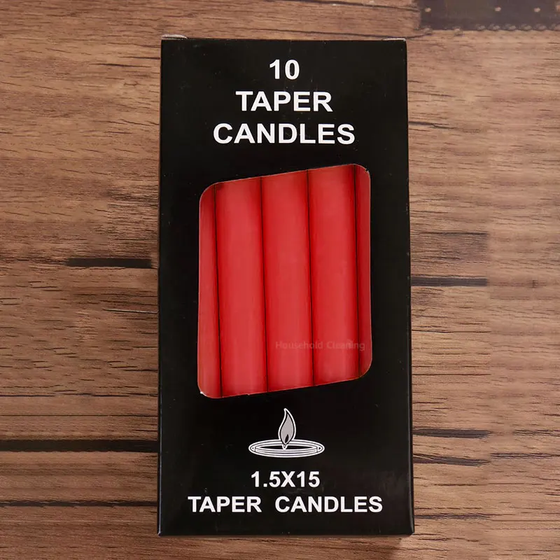 

Свечи парафиновые многоцветные 10 шт.