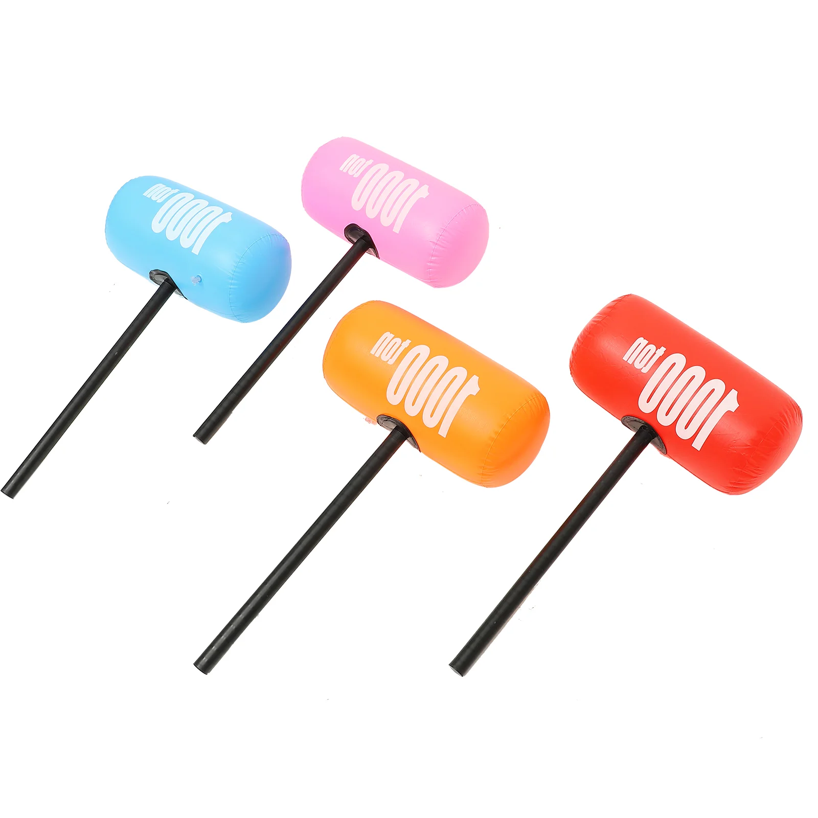

4 Pcs Pool Party Hammer Children Inflatable Toy Kids Large Hard Handle Balloon Plastic Props