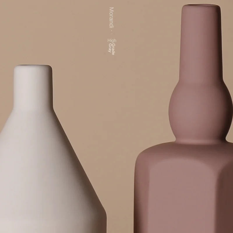 Скандинавская современная цветная керамическая ваза Morandi модель гостиной окно