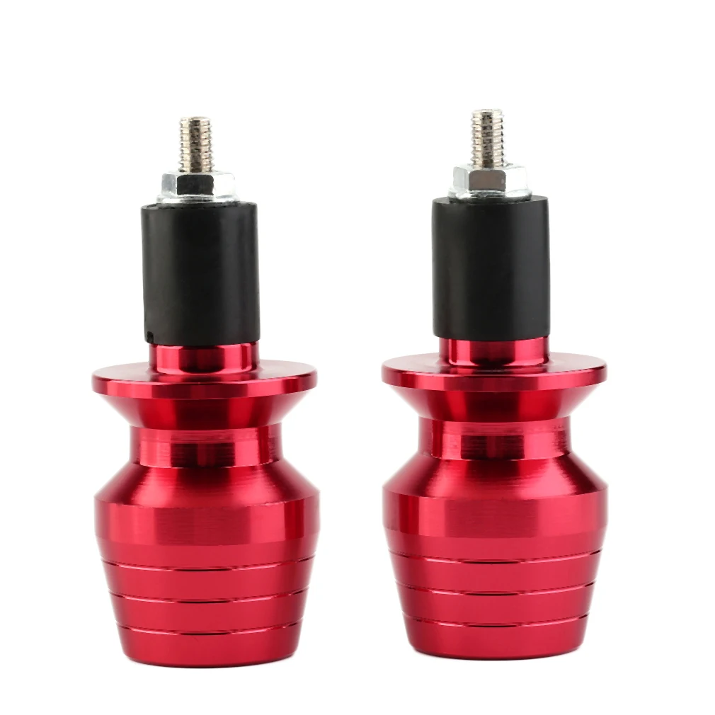 

2 шт. универсальные наконечники Руля Мотоцикла захват грузики анти-вибрация заглушка Ручные захваты стержень заглушки части