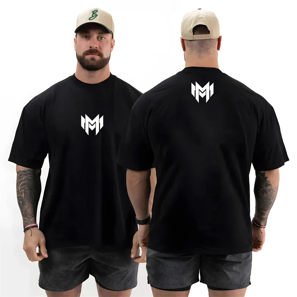 Мужская одежда из 100% хлопка футболка большого размера с круглым вырезом футболки