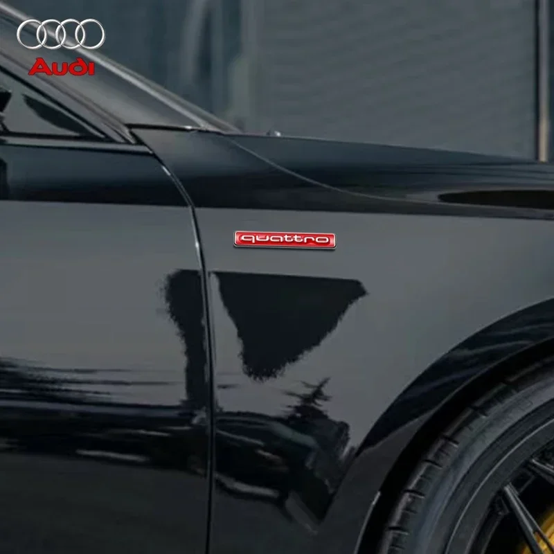 6 цветов металлический логотип Quattro передняя решетка эмблема наклейка наклейки
