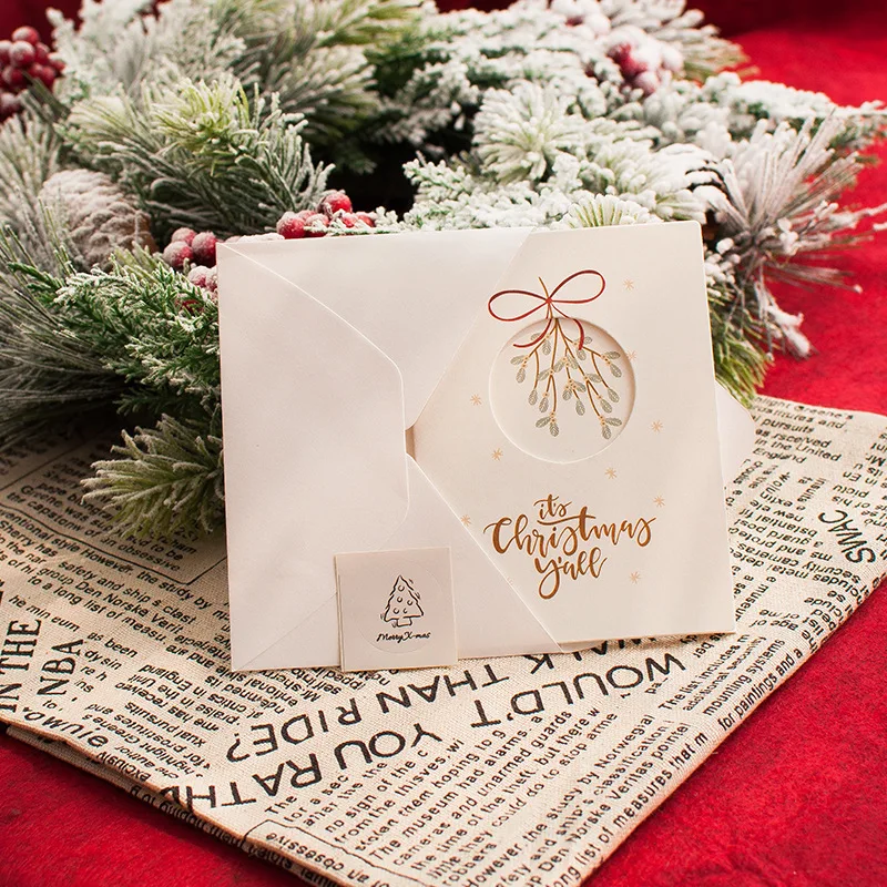 

Рождественские открытки с конвертами, набор из 6 штук