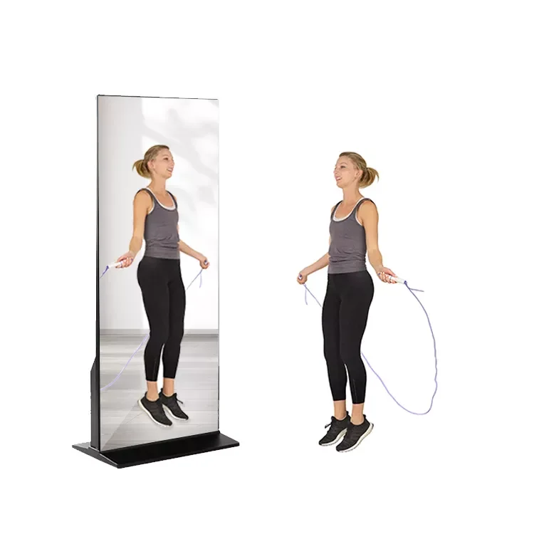 

Modern Mirror Android Smart Fitness Magic Mirror Photo Booth Touch Screen Mirror Wall Mounted Digital Signage Lcd Display