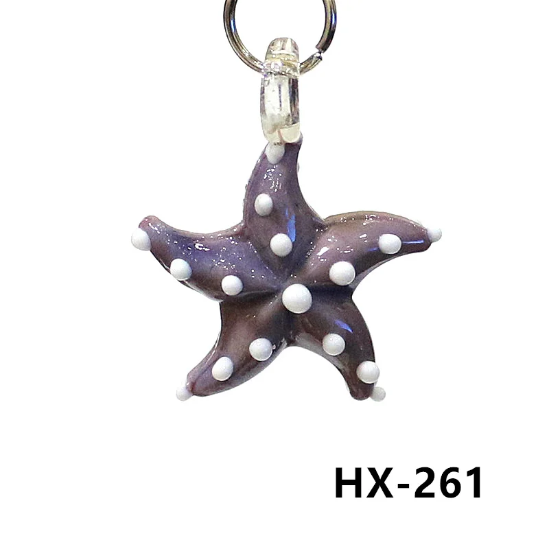 

2 х Миниатюрные стеклянные подвески морской звезды JSSMTLP