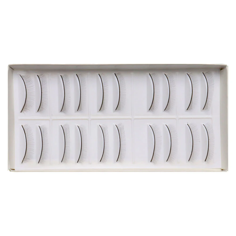 

Eyelashes Eyelash Fake Practice Lashes Training Lash False Supplies Makeup Extensions Natural Cluster Hair Strips Cross Fluffy