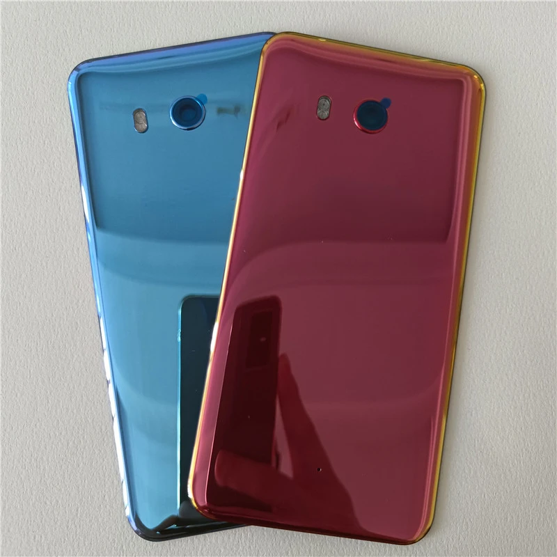 

Задняя крышка для HTC U11 U-3W, стеклянная дверь, Задняя стеклянная крышка корпуса, запасные части для HTC U11, крышка аккумулятора