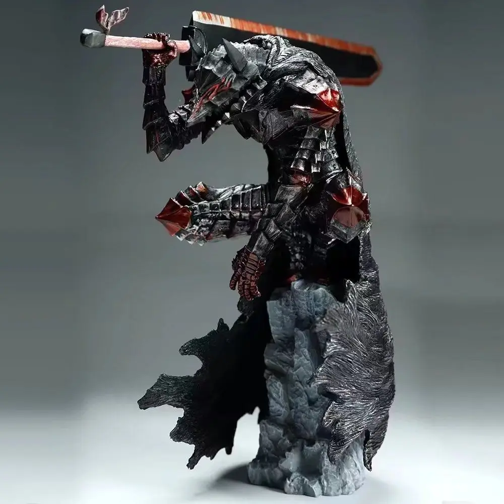 Фото 25 см Berserk Guts L Аниме Фигурка Guts Berserker Armor Фигурка Berserk Black Swordsman Модель Фигурка Коллекция Куклы Игрушки №1