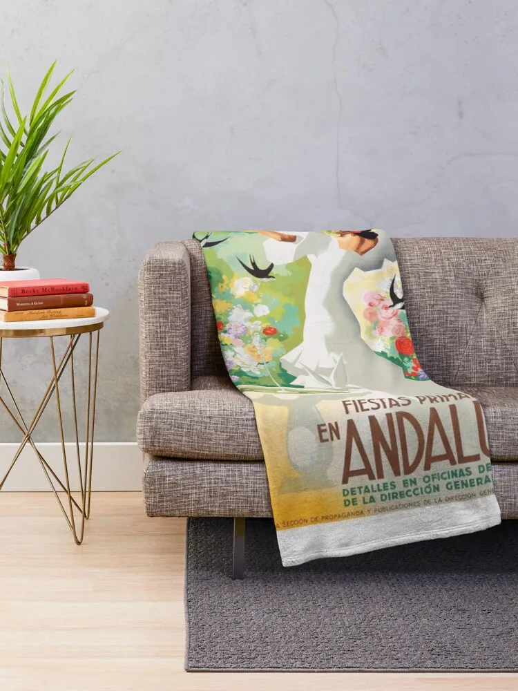 Плакат с постером и плакатом ИСПАНИЯ Andalucia 1941 года тяжелое одеяло для сна мягкие