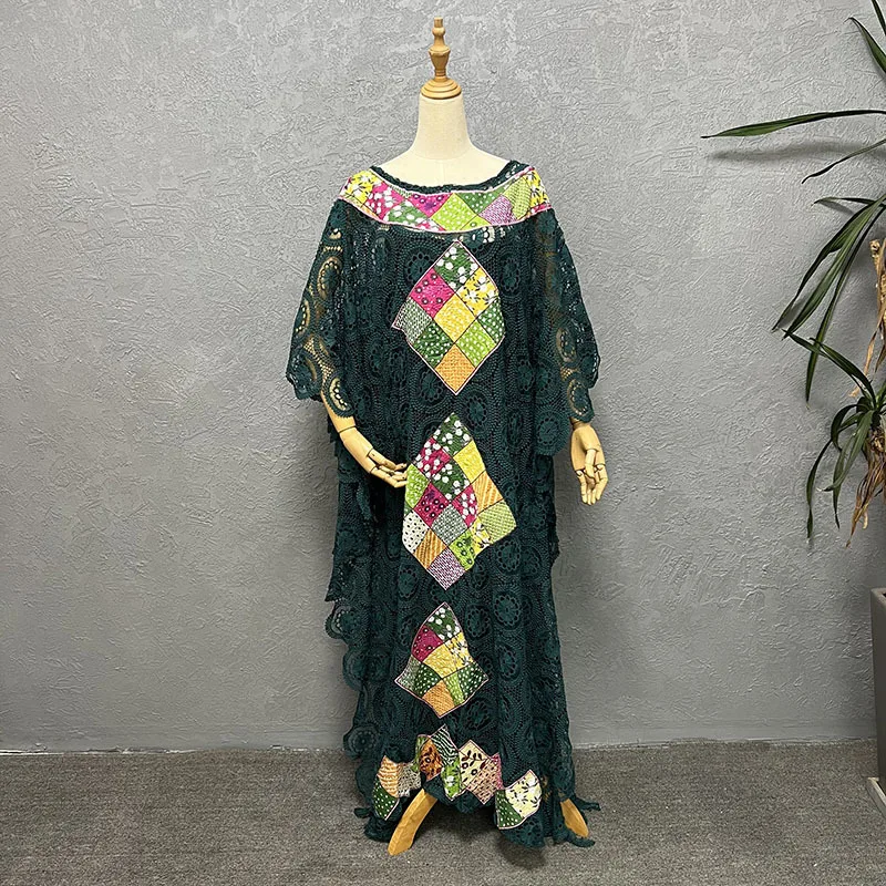 

Африканские платья для женщин весна-осень африканские женские с круглым вырезом из полиэстера длинное платье Дашики африканская одежда дл...