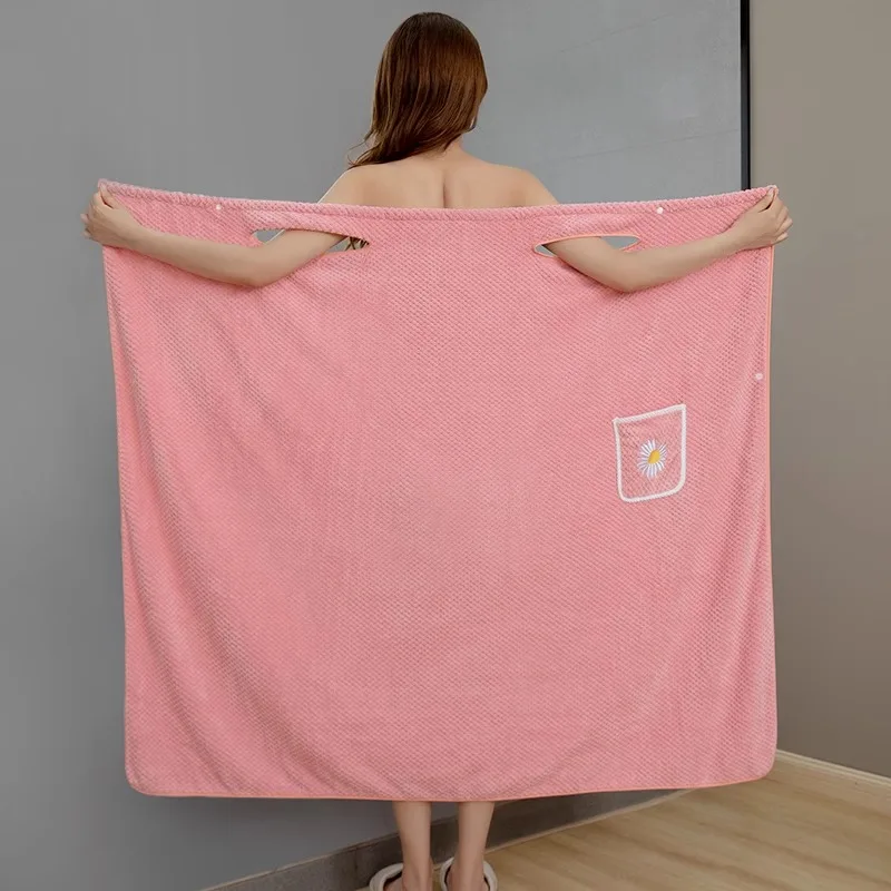 Новинка 2024 банное полотенце домашнее женское носимое хлопковое впитывающее для