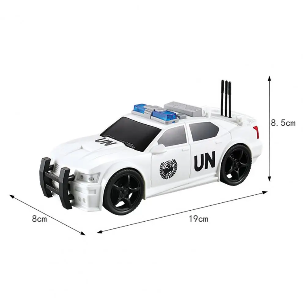 

Wear-resistant Storytelling Police Car Model Toy Car Toy 1/20 Scale Inertia Power