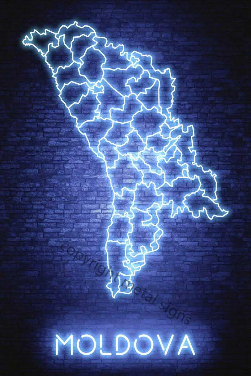 

Молдовский старинный металлический знак Chisinau в стиле ретро, жестяные таблички, Настенный декор, неоновая вывеска для дома, клуба, мужская пе...