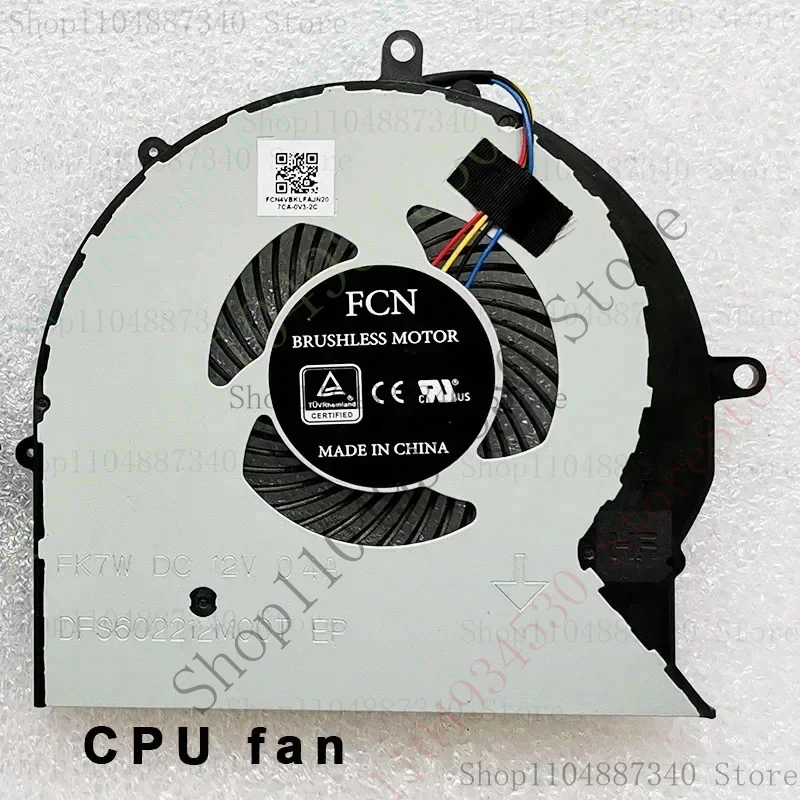 Фото QZC ноутбук CPU GPU вентилятор кулер радиатор для Asus ROG Strix gl503vm gl703vm fx63v fx63vm fz63vm fx63vm7300 fx63vm7700 №1