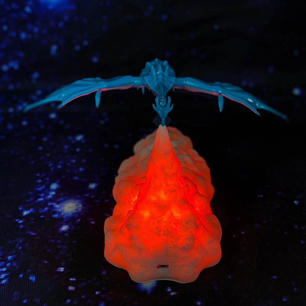 

3D Printed Dragon Light Lamps Gifts Kids Fire Flame Party Festival