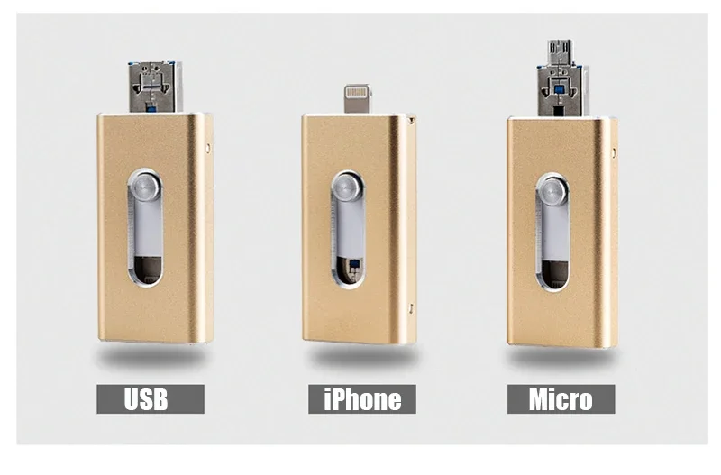 Флэш-накопитель OTG iFlash 128 ГБ Cle USB 3.0 256 1 ТБ для iPhone 11 iPad iPod iOS Android Phone