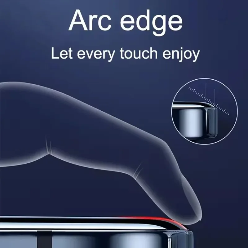 2 шт. закаленное стекло с полным покрытием для iPhone 11 12 13 14 15 16 Pro Max Защитная пленка