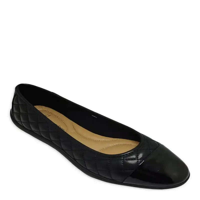 

Women's Quilted Ballet Flat -Wide Width Available