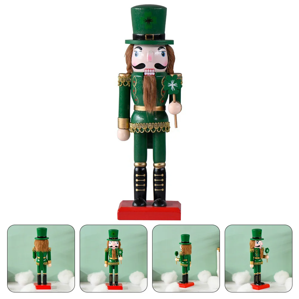 

Nutcracker Nutcrackers Christmas Decor Woodsoldier Wooden Desktop Craft Ornament Holiday Hanging Ornaments Decorationpuppet Nut