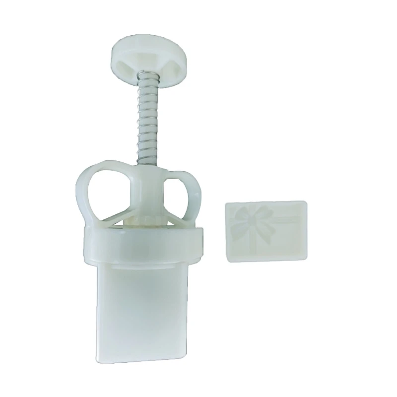 

Cute Gift Box Shaped Plastic Mooncake Stamps Mooncake Moulds Baking Accessories Mooncake Tools for Mid-Autumn Festival