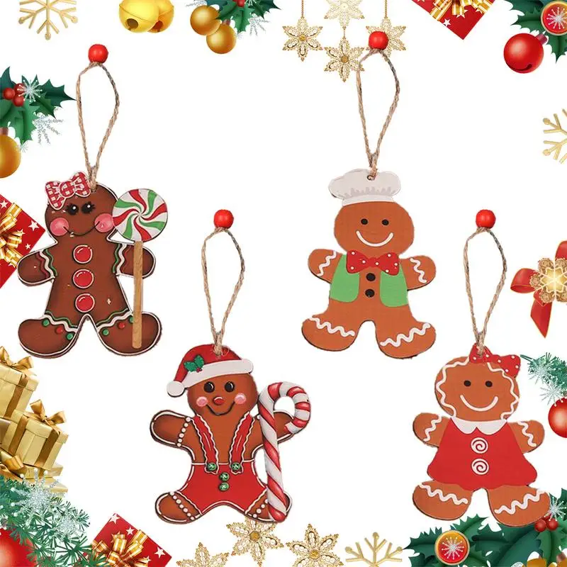 Пряничные украшения рождественские пряники подвесной декор дерево имбиря