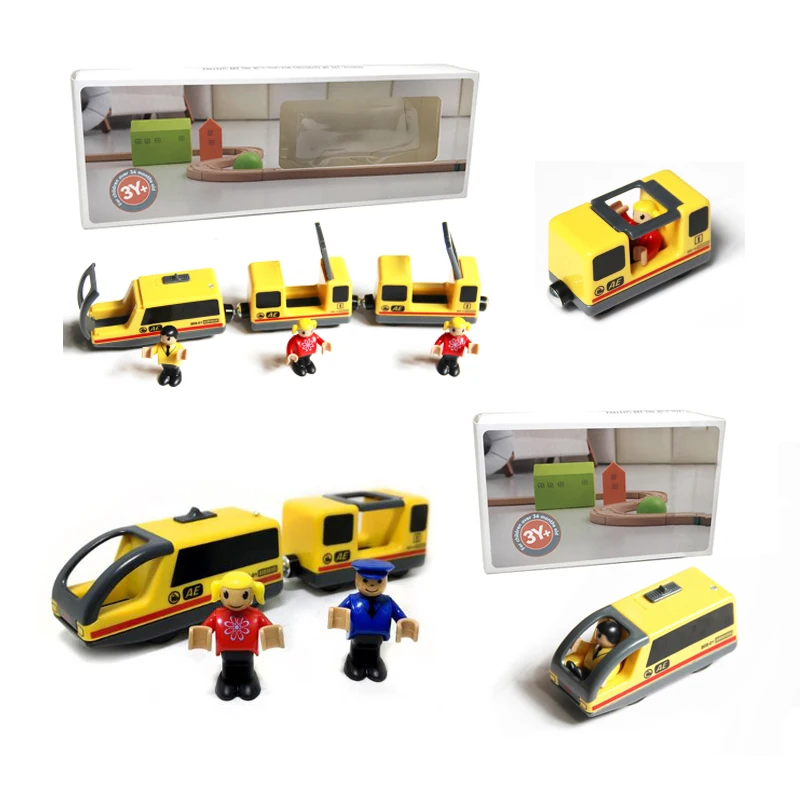 

New shipping Toys for Boys Combination of Yellow Electromagnetic Locomotive and Electric Train with Ompatible with Train Track