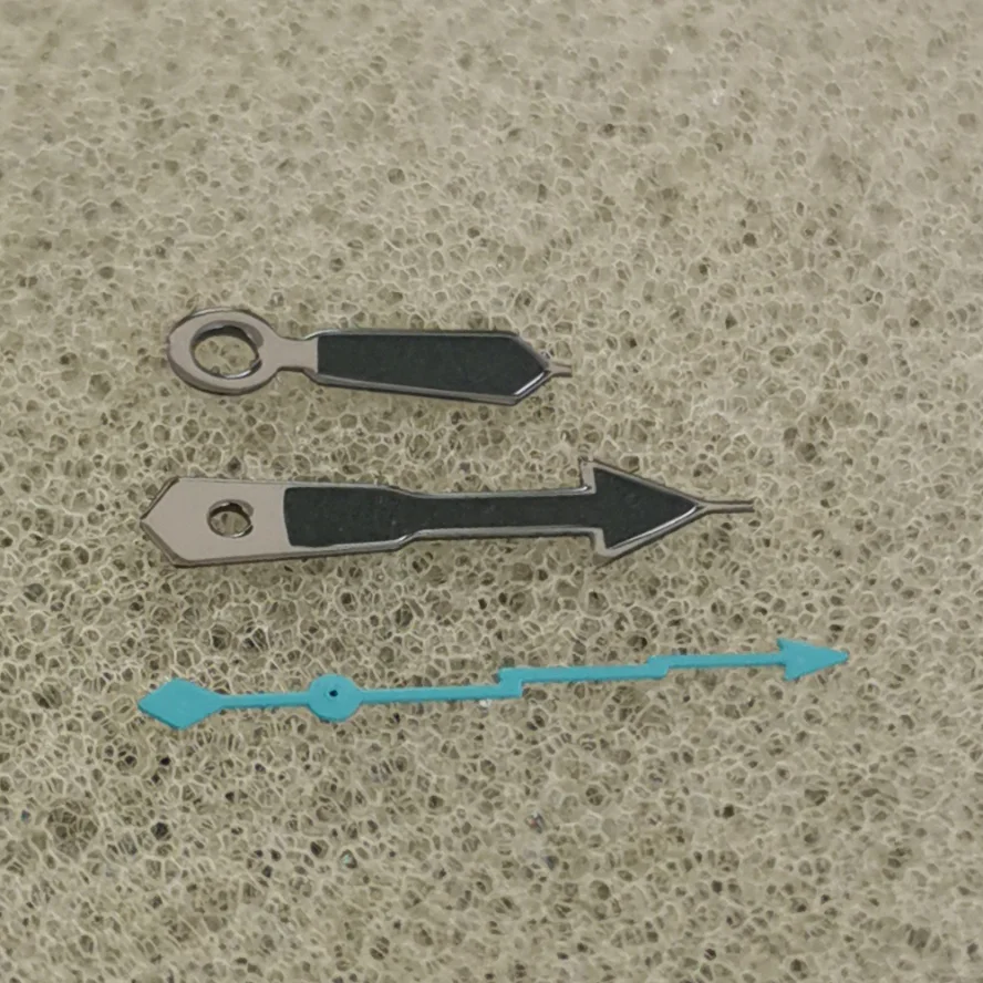 

Modified Watch Accessories Hands All Black Hands Faint Green Luminous Lightning Seconds Suitable for NH35/364R/7S Movement