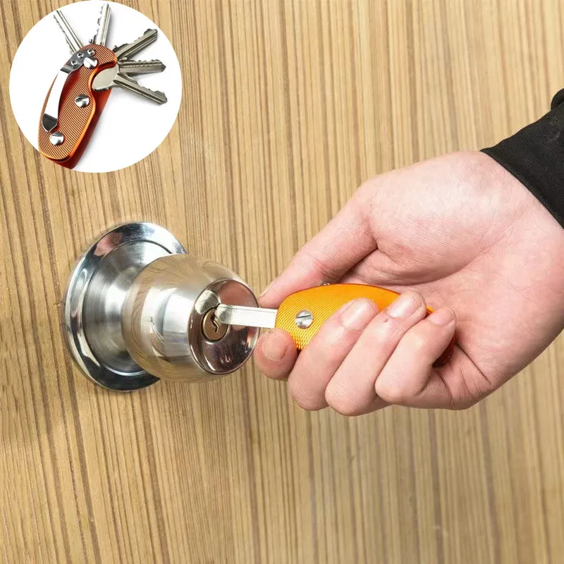

Smart key chain Mini Keychain Compact Key Decorative Holder Clip Home Storage Metal key Clip Aluminum Organizer Keychain Outdoor