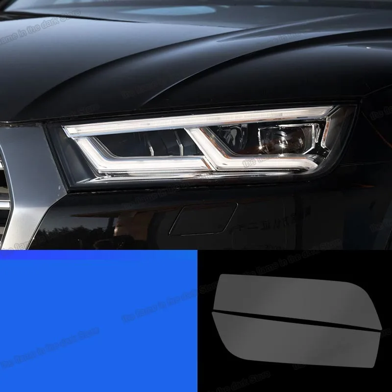 

car headlight anti-scratch protective film for audi q5 2017 2018 2019 2020 2021 2022 sq5 sticker accessory sline fy auto 2023