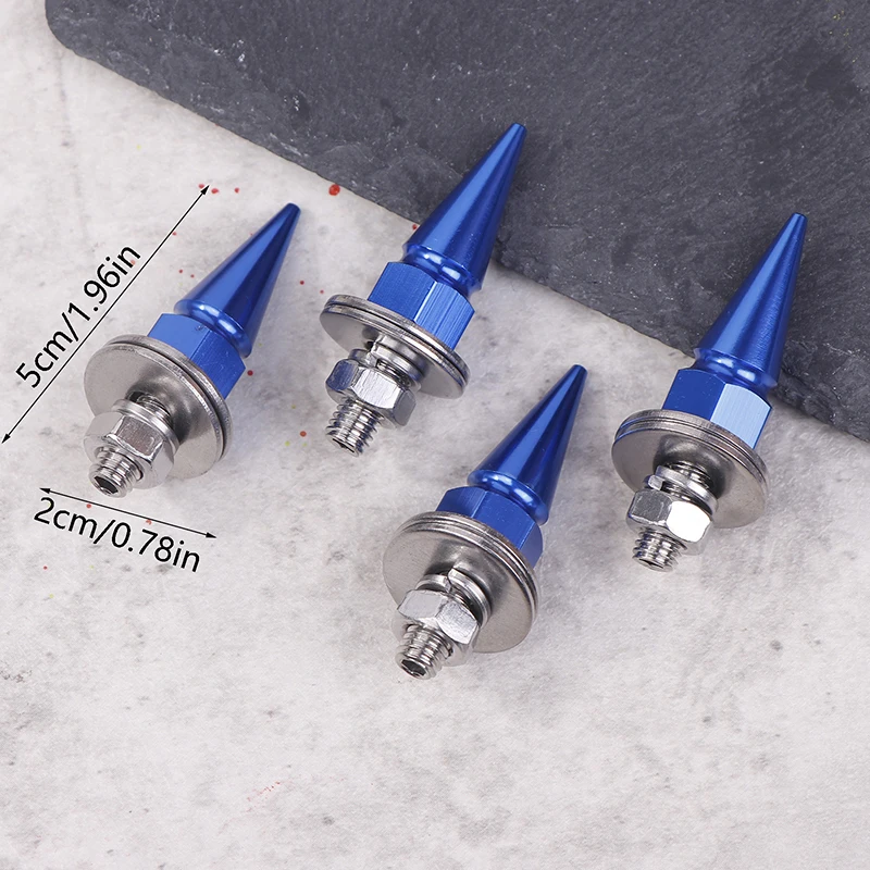 

4 шт. алюминиевый сплав с винтами с резьбовым наконечником M6, Стайлинг автомобиля, болты для номерного знака, болты для шайбы крыла, комплект одежды для отсека двигателя