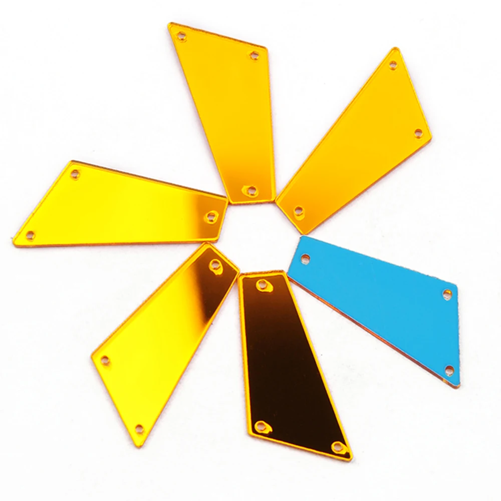 Янруо 30 шт блестящие акриловые Пришивные зеркала кристаллы Швейные аксессуары