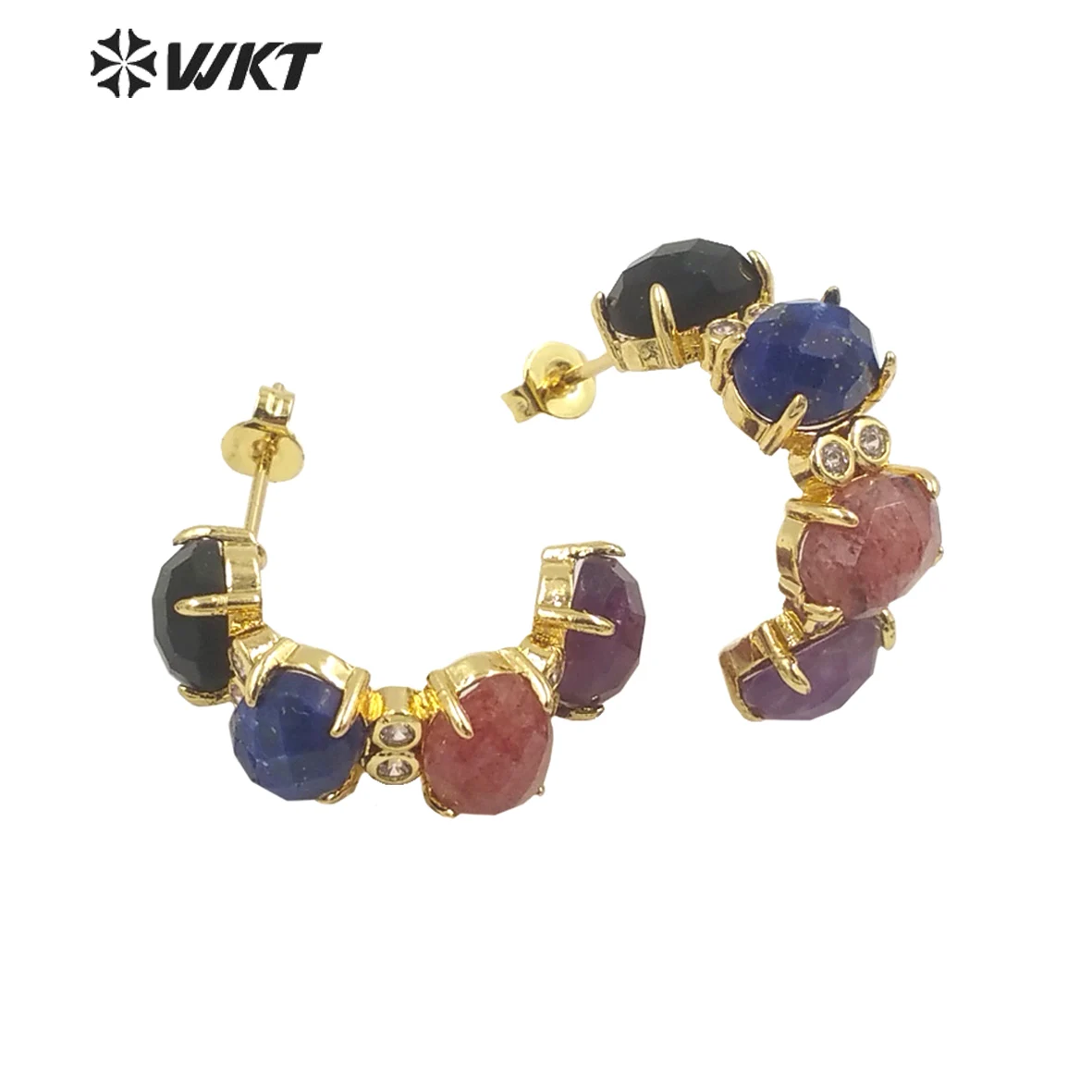 Золотые серьги-подвески WKT WT-ME105