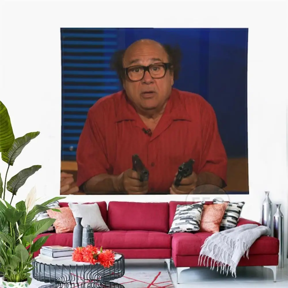 

Funny Danny Devito Tapestry Wall Hanging Kawaii Meme Tapestry Aesthetic Room Decor Tapestries Blanket Yoga Carpets For Office