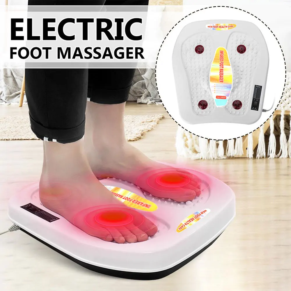 

Electric Foot Massager Heating Vibration Magnet Therapy Feet Relaxation Massager Electric Acupuncture Kneading Massage Device