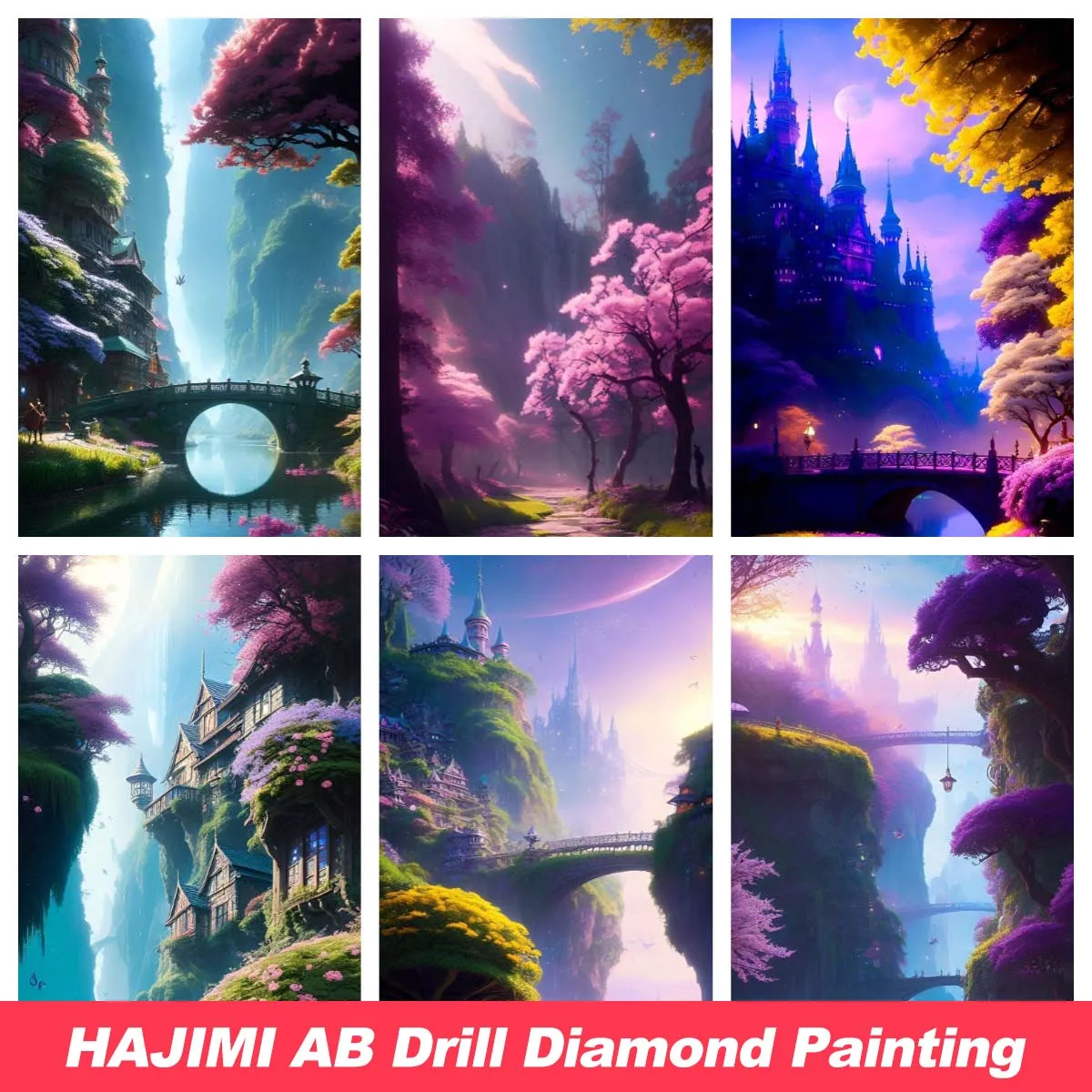 

Fantasy Wonderland 5D Diamond Painting 2023 New Arrival Full Mosaic Diamond Embroidery DIY Cross Stitch Scenery Home Decor