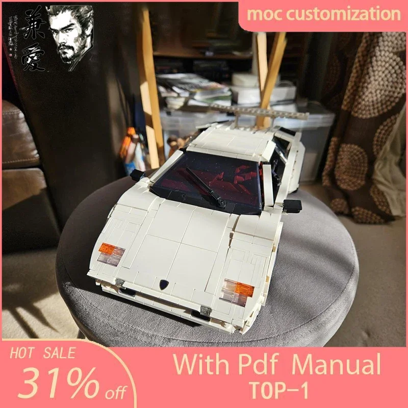 1709 шт. Technic Countach 5000 спортивный гоночный автомобиль модель Moc 10337 супер спортивные