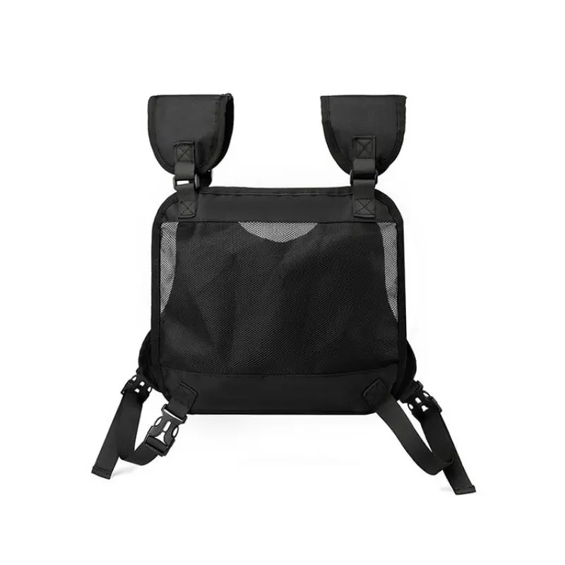 Fashion Trendy Tactical Vest Bag Men's Vest Bag Multifunctional External Wear Chest Bag Large Capacity Waterproof Vest Pack