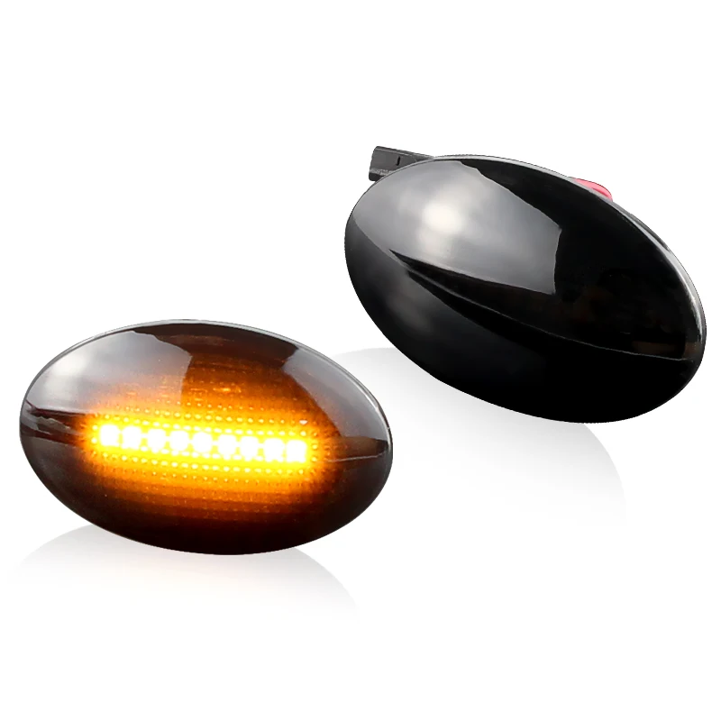 2 шт. плавный светодиодный динамический боковой габаритный фонарь для Ford Fiesta III IV