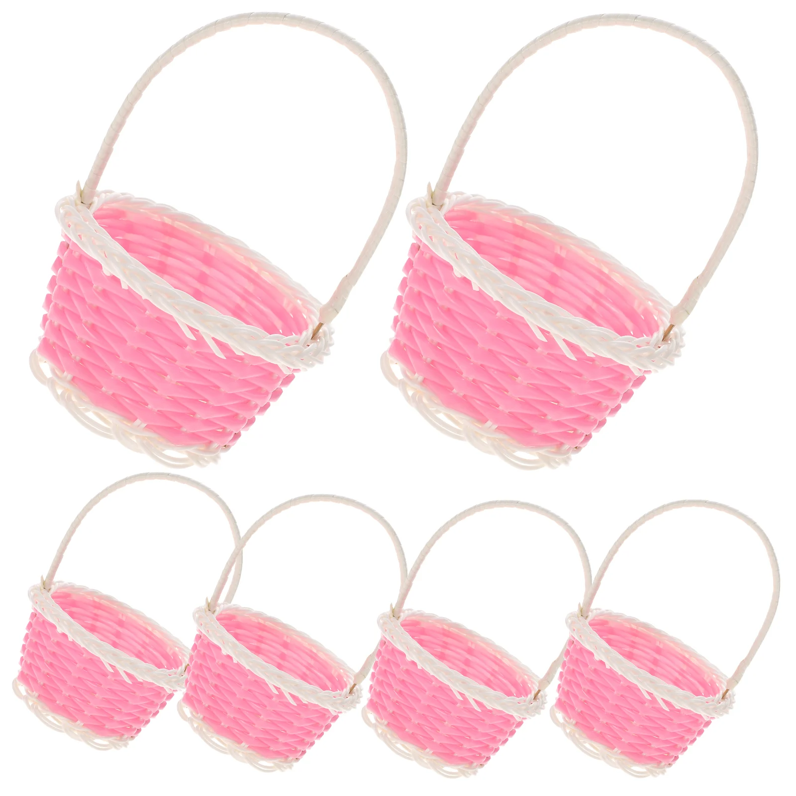

Basket Baskets Flower Woven Storage Easter Mini Wicker Kids Garden Decorative Arrangement Handles Egg Wedding Picnic Bucket