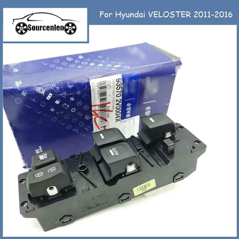 

935702V000 Front left side Window Main Switch button for hyundai VELOSTER 2011-16 Door glass lift control switch LH 93570-2V000