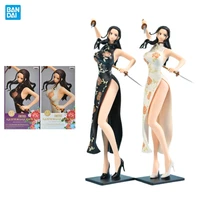 bandai original one piece anime figure 25cm kung fu cheongsam nico robin action figure toys for kids gift collectible model