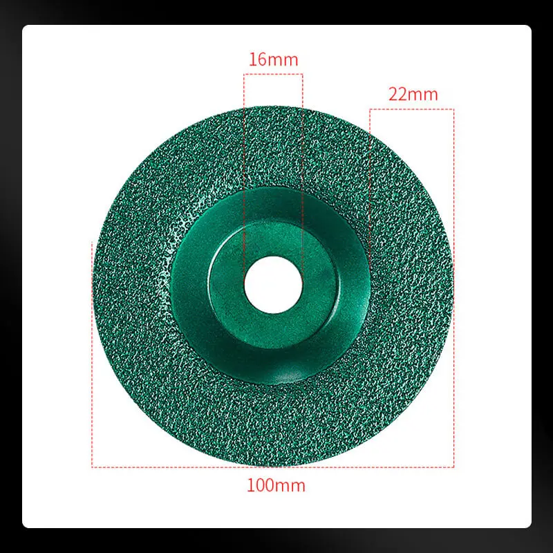 

100*16mm Vacuum Brazing Diamond Grinding Disc Thickening Silicon Carbide Grinding Wheel Cup Iron Stainless Steel Grinding Disc